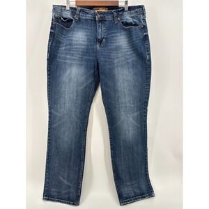 Seven7 Jeans Mens Blue Denim Straight‎ Fit Streetwear Outdoor 38x34